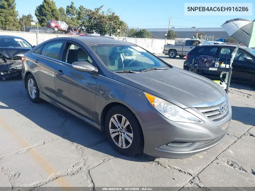 5NPEB4AC6EH916286 — 2014 Hyundai Sonata, фото 2 с аукциона IAAI 19.10.2026, Естественный износ