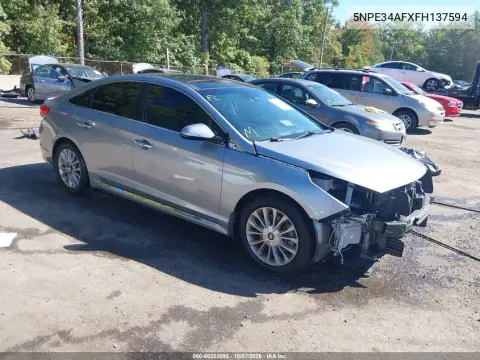 5NPE34AFXFH137594 — 2015 Hyundai Sonata, Передняя часть, фото до ремонта