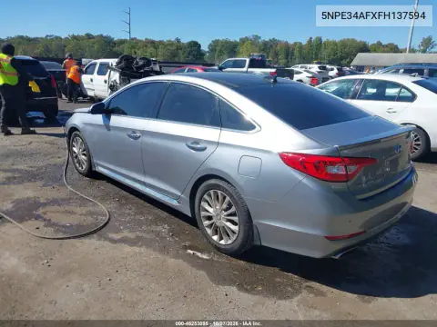 2015 Hyundai Sonata Limited VIN 5NPE34AFXFH137594 фото 4