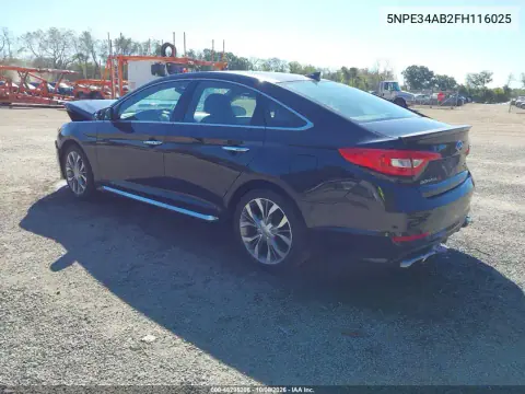2015 Hyundai Sonata Limited 2.0T VIN 5NPE34AB2FH116025 фото 3