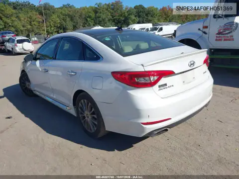 2015 Hyundai Sonata Limited VIN 5NPE34AF0FH051369 фото 3