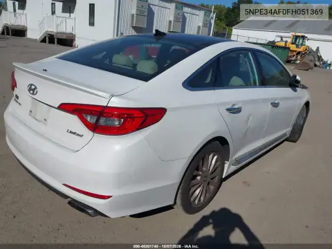2015 Hyundai Sonata Limited VIN 5NPE34AF0FH051369 фото 4