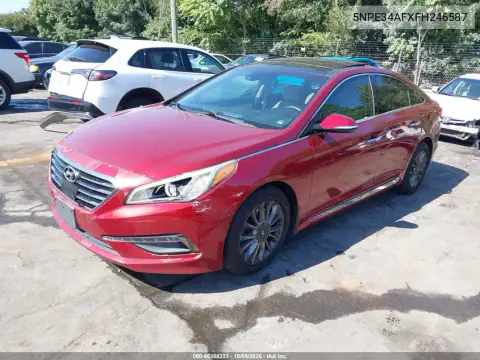 2015 Hyundai Sonata Limited VIN 5NPE34AFXFH246587 фото 3