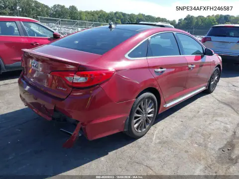 2015 Hyundai Sonata Limited VIN 5NPE34AFXFH246587 фото 5