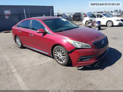 2015 Hyundai Sonata Limited VIN 5NPE34AF2FH199149 фото 2
