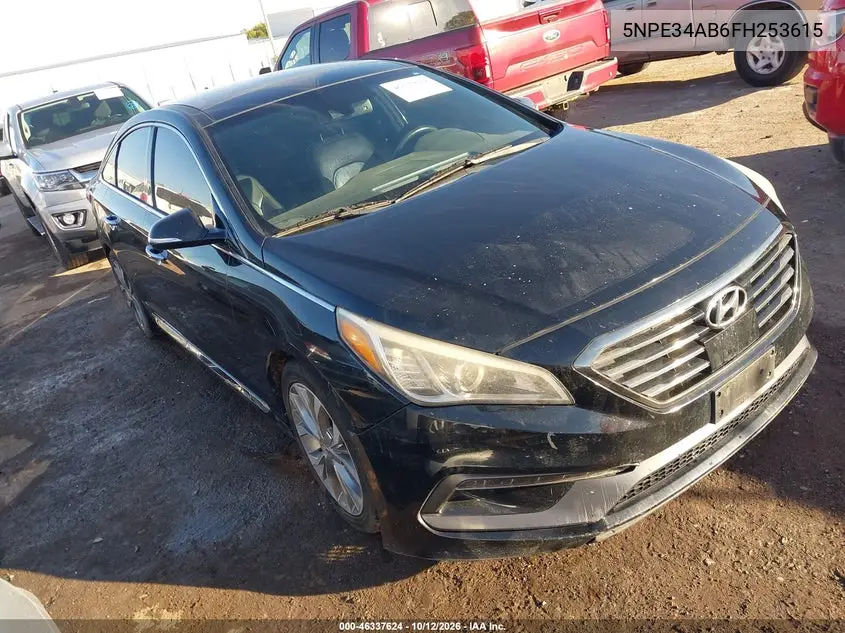 2015 Hyundai Sonata Limited 2.0T VIN 5NPE34AB6FH253615 фото 2