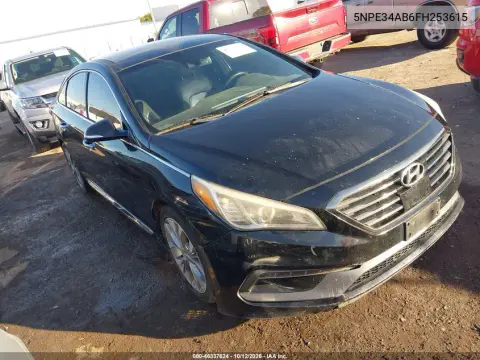 5NPE34AB6FH253615 — 2015 Hyundai Sonata, Передняя часть, фото до ремонта