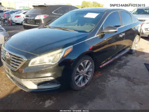2015 Hyundai Sonata Limited 2.0T VIN 5NPE34AB6FH253615 фото 3