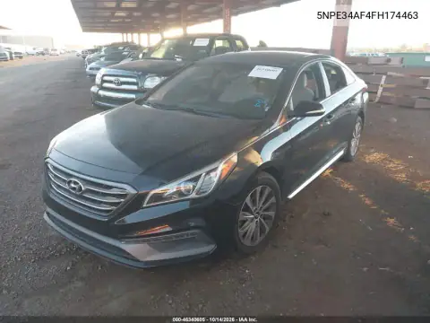 5NPE34AF4FH174463 — 2015 Hyundai Sonata, фото 2 с аукциона IAAI, Угон