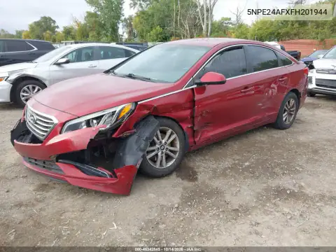 5NPE24AFXFH201944 — 2015 Hyundai Sonata, фото 3 с аукциона IAAI, Не указано