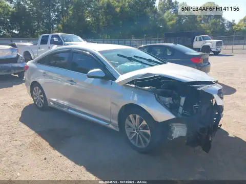 5NPE34AF6FH141156 — 2015 Hyundai Sonata, Передняя часть, фото до ремонта