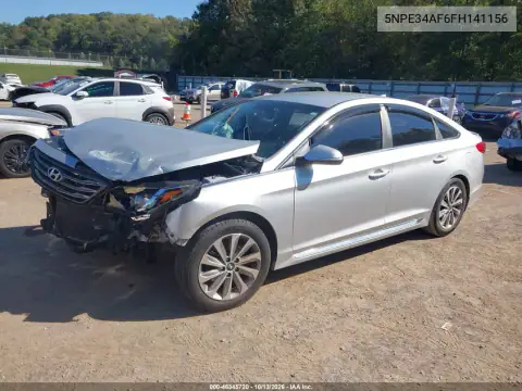 5NPE34AF6FH141156 — 2015 Hyundai Sonata, фото 2 с аукциона IAAI, Передняя часть
