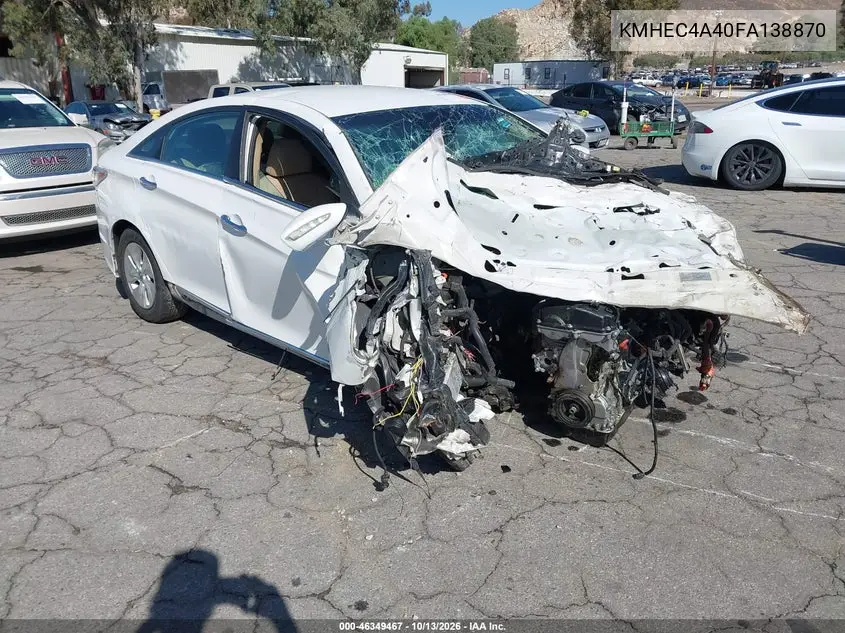 KMHEC4A40FA138870 Hyundai Sonata 2015 — повреждение Передняя часть, фото до ремонта