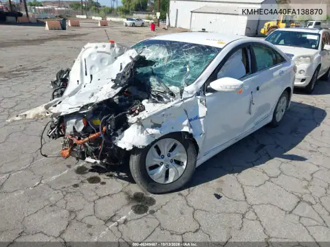 KMHEC4A40FA138870 — 2015 Hyundai Sonata, фото 2 с аукциона IAAI, Передняя часть