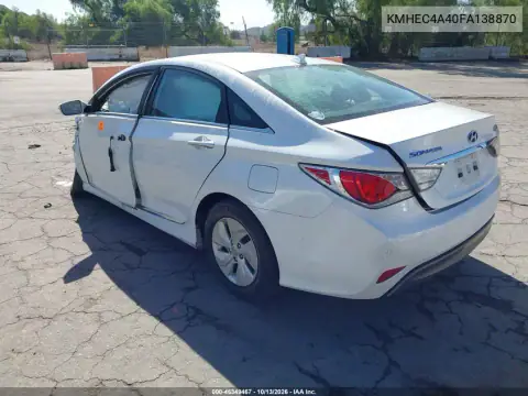 KMHEC4A40FA138870 — 2015 Hyundai Sonata, фото 3 с аукциона IAAI, Передняя часть