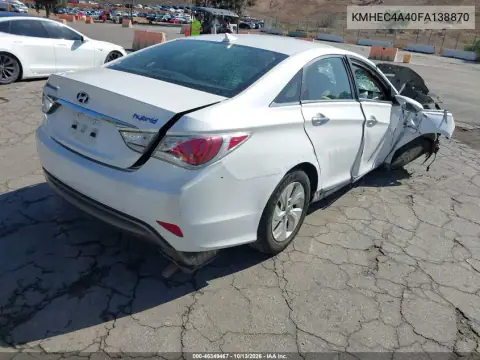 KMHEC4A40FA138870 — 2015 Hyundai Sonata, фото 4 с аукциона IAAI, Передняя часть