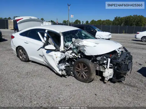 5NPE24AF6GH425360 — 2016 Hyundai Sonata, Передняя часть, фото до ремонта