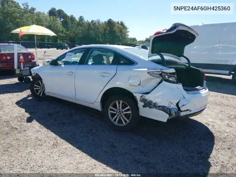 5NPE24AF6GH425360 — 2016 Hyundai Sonata, фото 3 с аукциона IAAI, Передняя часть