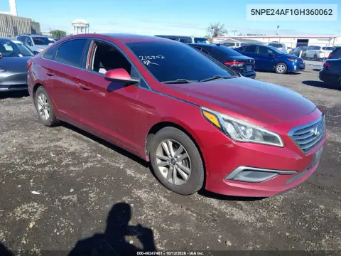 2016 Hyundai Sonata Se VIN 5NPE24AF1GH360062 фото 2