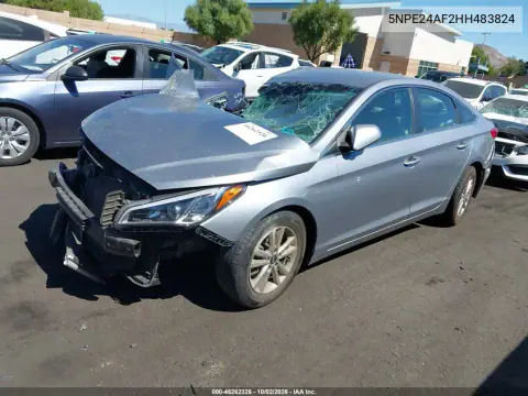 2017 Hyundai Sonata Se VIN 5NPE24AF2HH483824 фото 2