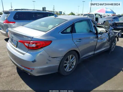 2017 Hyundai Sonata Se VIN 5NPE24AF2HH483824 фото 4