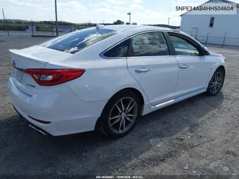 2017 Hyundai Sonata Sport 2.0T VIN 5NPE34AB4HH504604 фото 5