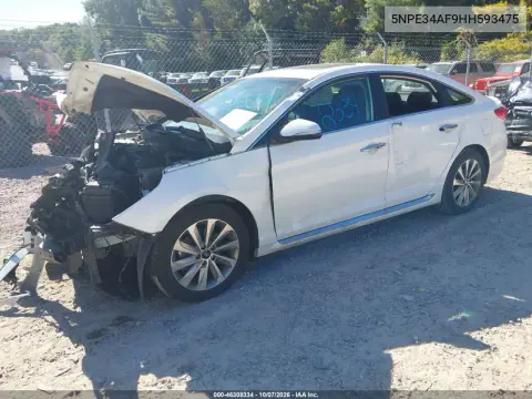 2017 Hyundai Sonata Sport VIN 5NPE34AF9HH593475 фото 2