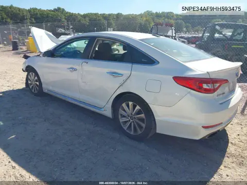 2017 Hyundai Sonata Sport VIN 5NPE34AF9HH593475 фото 3