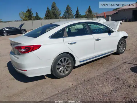 2017 Hyundai Sonata Sport VIN 5NPE34AF9HH593475 фото 4