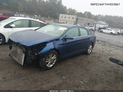 5NPE24AF7HH535867 — 2017 Hyundai Sonata, фото 2 с аукциона IAAI, Передняя часть
