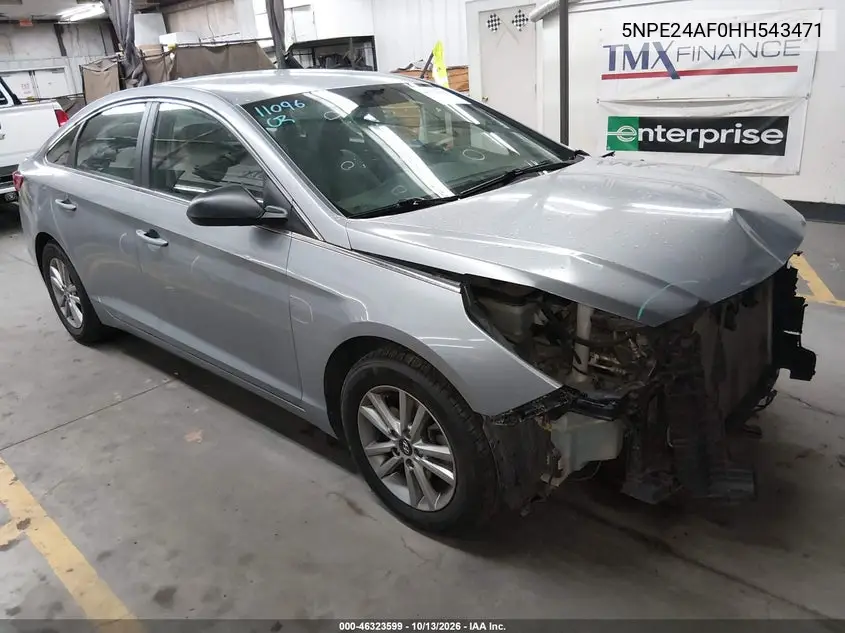 2017 Hyundai Sonata VIN 5NPE24AF0HH543471 фото 2