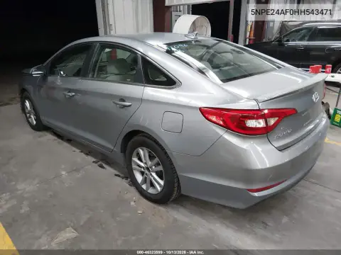 2017 Hyundai Sonata VIN 5NPE24AF0HH543471 фото 4