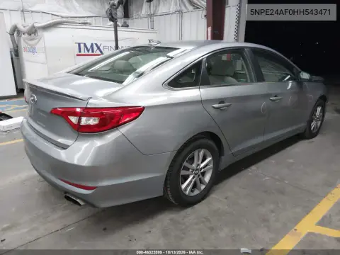 2017 Hyundai Sonata VIN 5NPE24AF0HH543471 фото 5