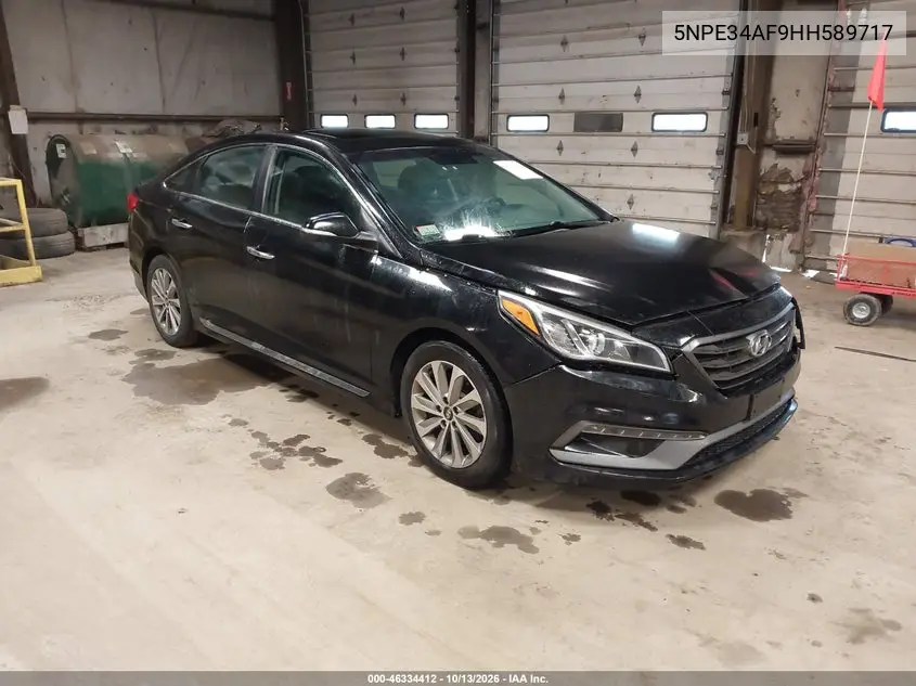 5NPE34AF9HH589717 — 2017 Hyundai Sonata, фото 2 с аукциона IAAI, Передняя часть