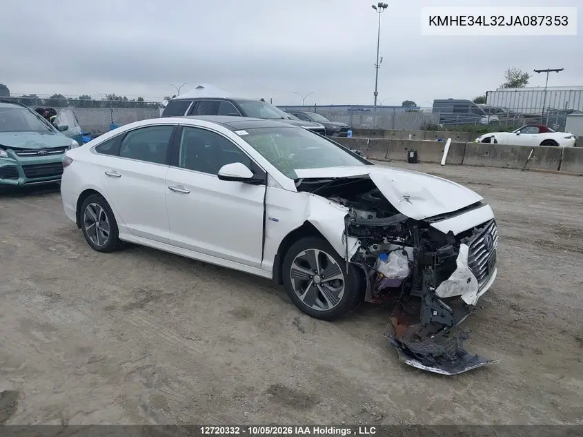 2018 Hyundai Sonata Hybrid/Limited VIN KMHE34L32JA087353 фото 2