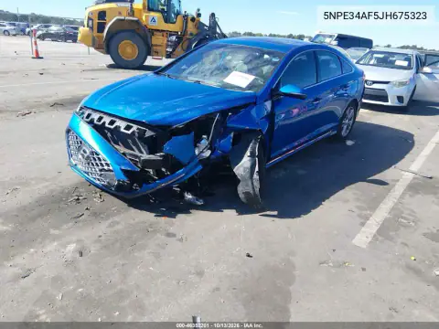 5NPE34AF5JH675323 — 2018 Hyundai Sonata, фото 2 с аукциона IAAI, Передняя часть