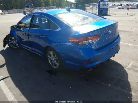 5NPE34AF5JH675323 — 2018 Hyundai Sonata, фото 3 с аукциона IAAI, Передняя часть