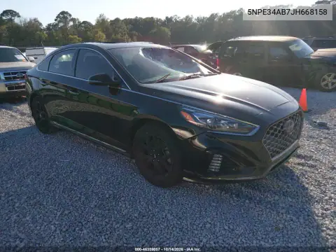 5NPE34AB7JH668158 — 2018 Hyundai Sonata, фото 2 с аукциона IAAI, Повреждение штормом