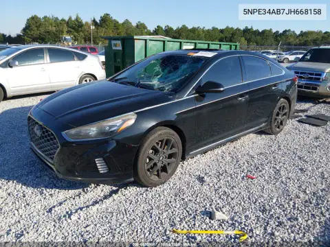 5NPE34AB7JH668158 — 2018 Hyundai Sonata, фото 3 с аукциона IAAI, Повреждение штормом