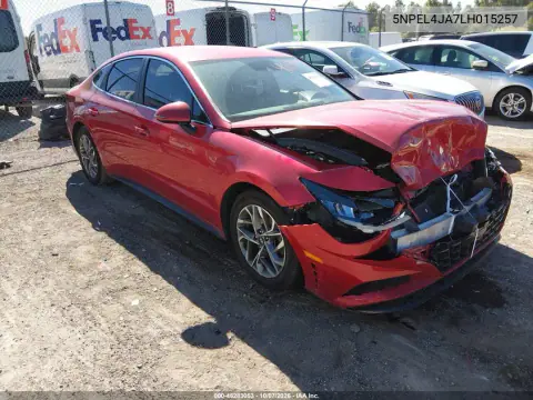 5NPEL4JA7LH015257 — 2020 Hyundai Sonata, Передняя часть, фото до ремонта