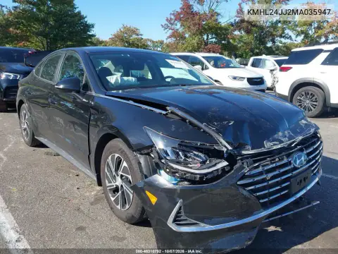 KMHL24JJ2MA035947 — 2021 Hyundai Sonata, Передняя часть, фото до ремонта