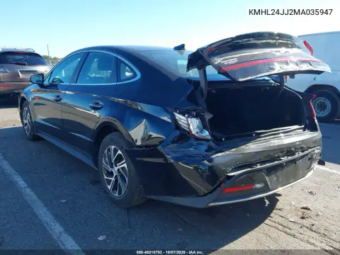 2021 Hyundai Sonata Blue VIN KMHL24JJ2MA035947 фото 4