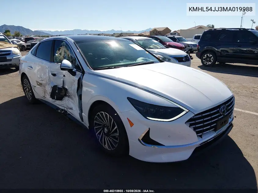 2021 Hyundai Sonata Limited VIN KMHL54JJ3MA019988 фото 2