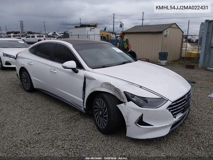 2021 Hyundai Sonata Limited VIN KMHL54JJ2MA022431 фото 2
