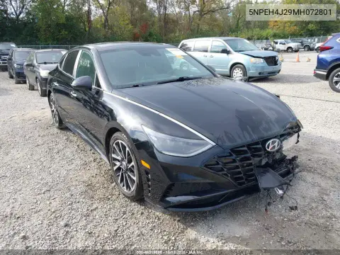 5NPEH4J29MH072801 — 2021 Hyundai Sonata, Левая сторона, фото до ремонта