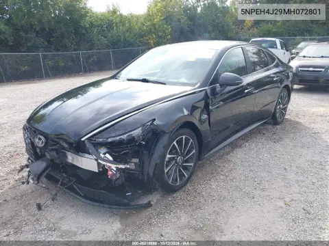 5NPEH4J29MH072801 — 2021 Hyundai Sonata, Левая сторона, фото до ремонта