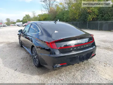 5NPEH4J29MH072801 — 2021 Hyundai Sonata, Левая сторона, фото до ремонта