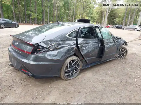2022 Hyundai Sonata N Line VIN KMHL14JC0NA245534 фото 4