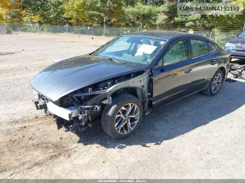 2022 Hyundai Sonata Sel VIN KMHL64JA6NA192192 фото 3