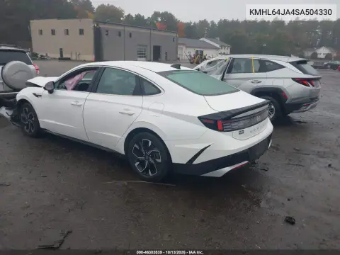 2025 Hyundai Sonata Sel VIN KMHL64JA4SA504330 фото 4